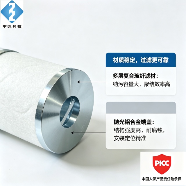 聚结滤芯 11200580700010 燃气管道油气分离滤芯 玻纤过滤元件