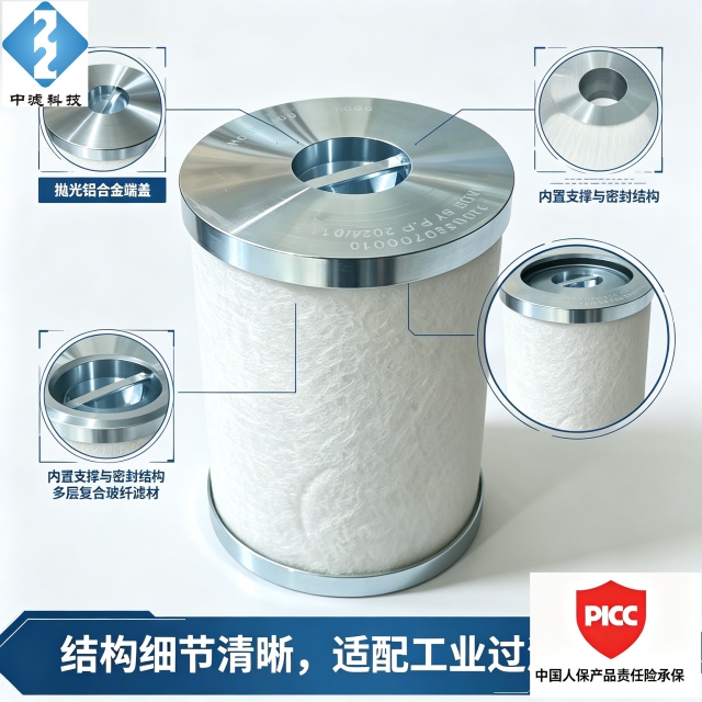 工业聚结分离滤芯 11200580700010 多层复合玻纤滤材 油气净化滤芯