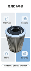 中滤科技 燃气锅炉燃烧器滤芯 304 不锈钢网折叠 耐高温耐压