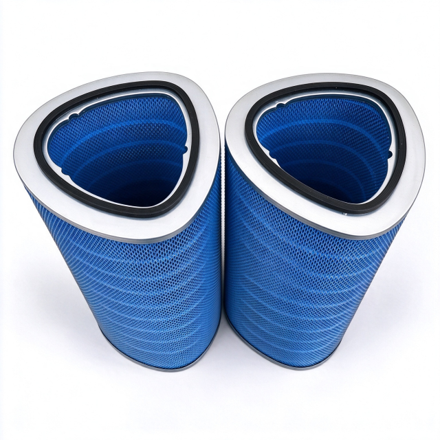 P034303 Triagonal Flame Retardant Filter Cartridge Ultra-web FR Dust Collector Filter Replacement for Laser Plasma Cutting Welding Smoke