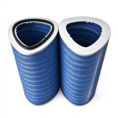 P034303 Triagonal Flame Retardant Filter Cartridge Ultra-web FR Dust Collector Filter Replacement for Laser Plasma Cutting Welding Smoke