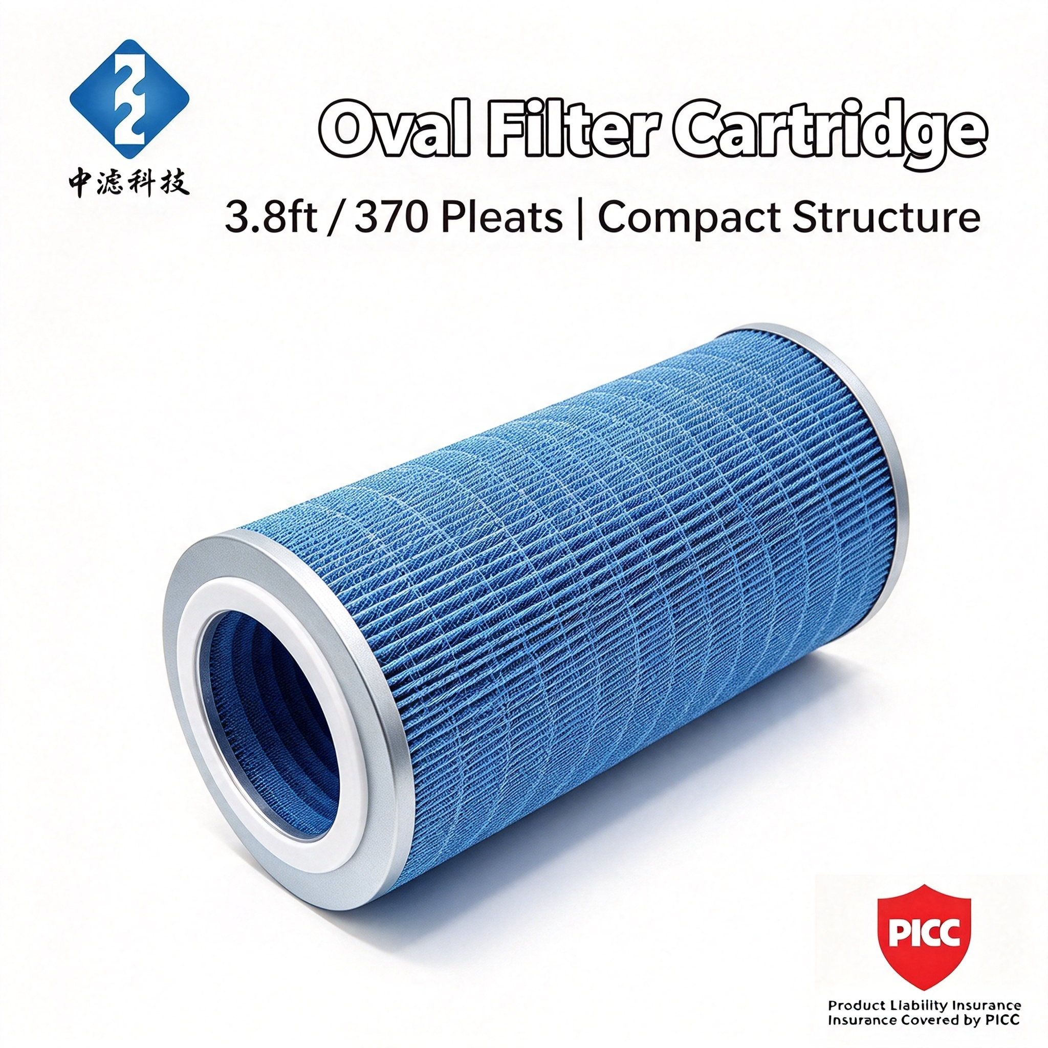 P034303 Triagonal Flame Retardant Dust Cartridge Filter