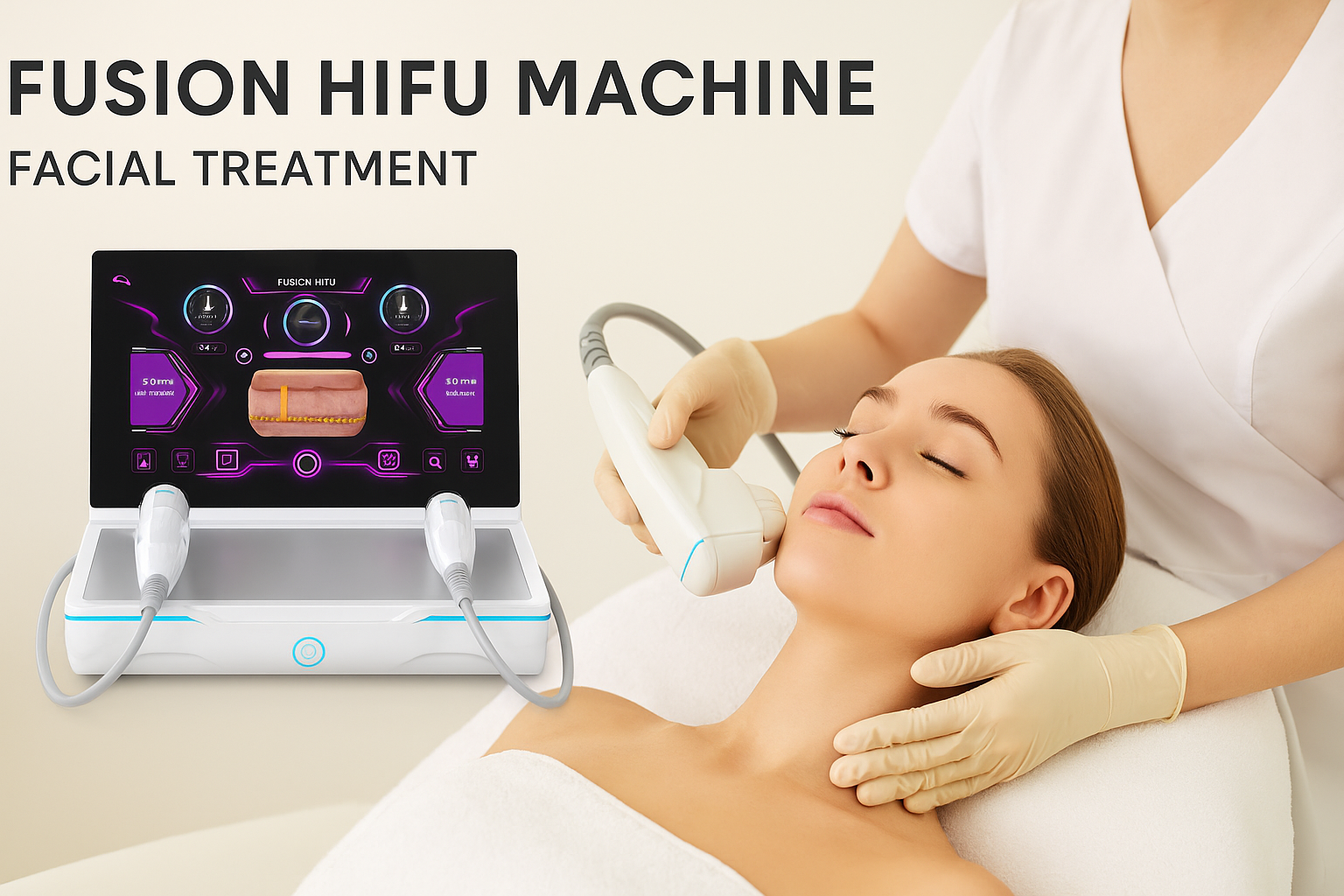 Fusion HIFU Machine – Dual-Depth Skin Lifting & Body Contouring | Emmalaser,emmalaser,Fusion HIFU Machine – Dual-Depth Skin Lifting & Body Contouring | Emmalaser