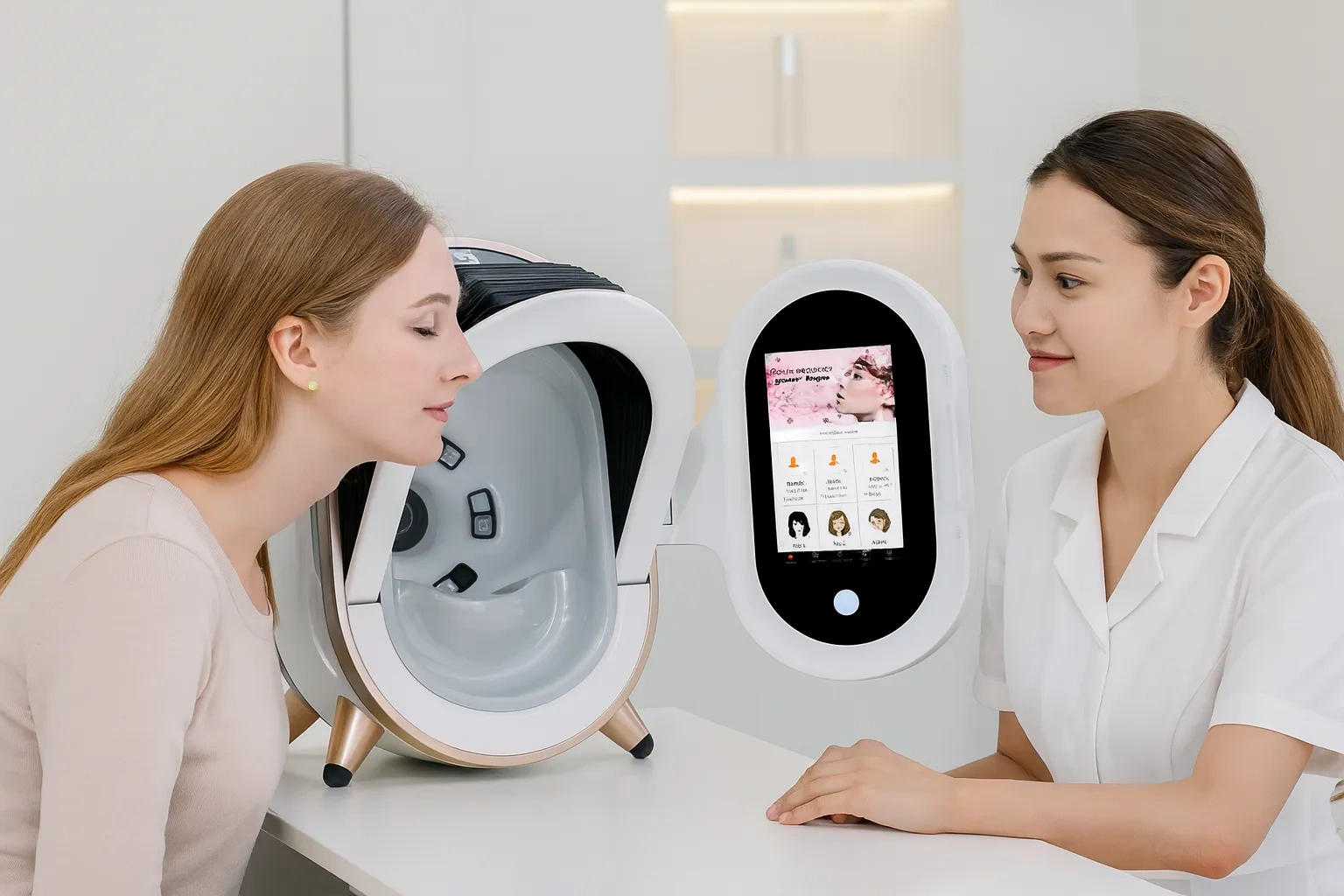 Visichange 3-Spectrum Skin Analyzer with AI-Based Facial Detection & Cloud Management,emmalaser,Visichange 3-Spectrum Skin Analyzer with AI-Based Facial Detection & Cloud Management