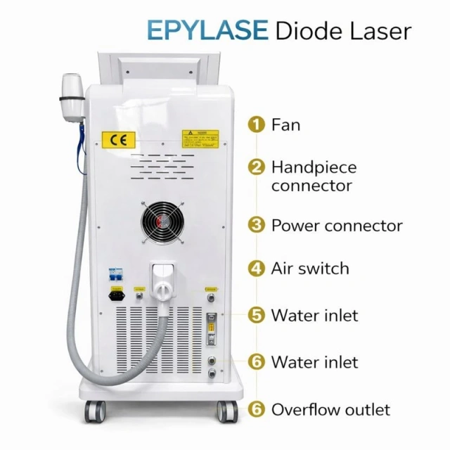 EPYLASE 808nm Diode Laser Hair Removal Machine | 3-in-1 Wavelength | 1000–2000W | For All Skin Types,emmalaser,2000W Diode Laser Hair Removal Machine | Painless, Safe & Effective