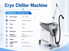 Cryo 6 Chiller Cold Air Skin Machine | -35°C Skin Cooling for Laser & RF Treatments,emmalaser,Cryo 6 Chiller Cold Air Skin Machine | -35°C Skin Cooling for Laser & RF Treatments