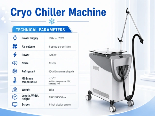 Cryo 6 Chiller Cold Air Skin Machine | -35°C Skin Cooling for Laser & RF Treatments,emmalaser,Cryo 6 Chiller Cold Air Skin Machine | -35°C Skin Cooling for Laser & RF Treatments
