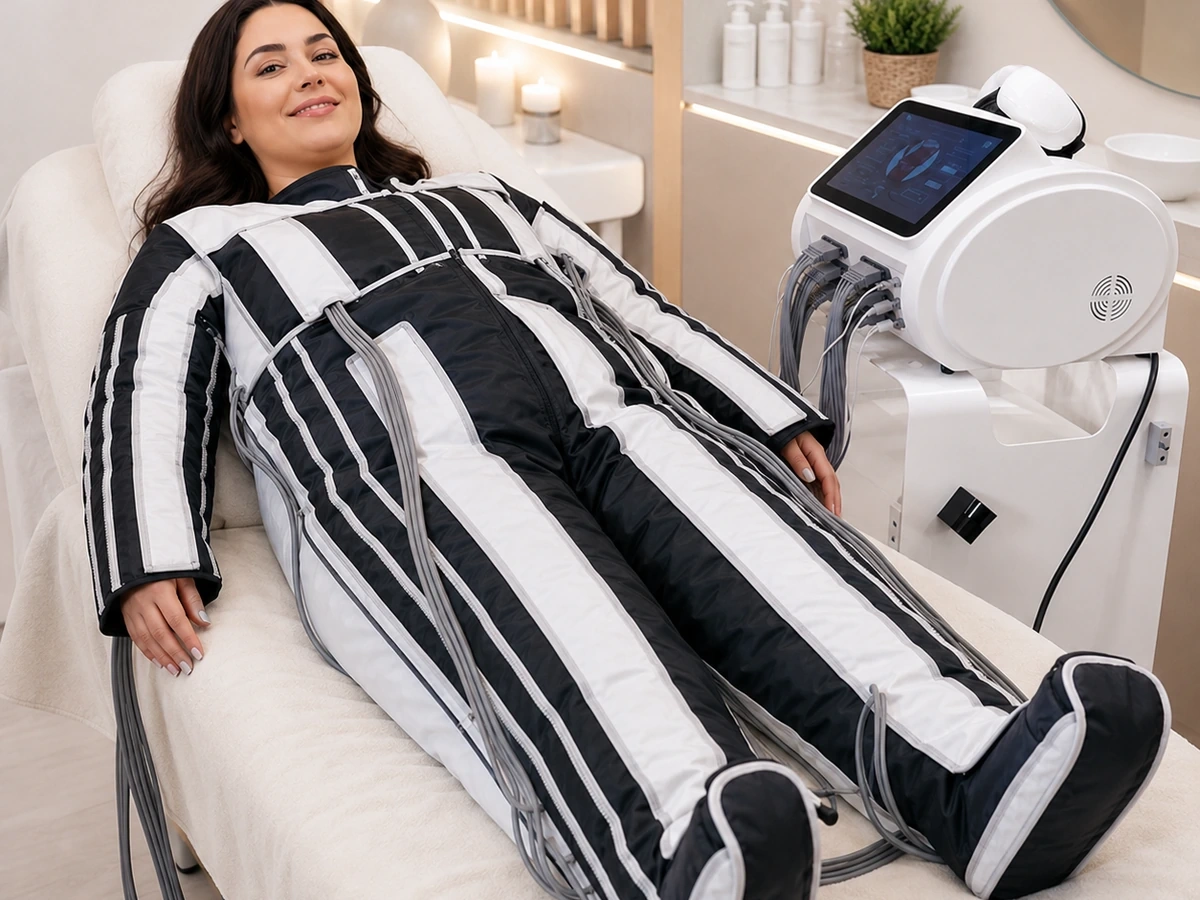 Portable Pressotherapy Machine for Lymphatic Drainage & Body Massage,emmalaser,Portable Pressotherapy Machine for Lymphatic Drainage & Body Massage