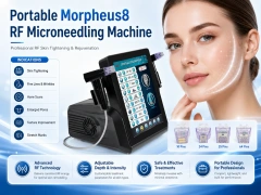 Portable RF Microneedling Machine for Sale | Clinic Skin Tightening Device,emmalaser,Portable Morpheus8 RF Microneedling Machine for Face & Body Skin Tightening