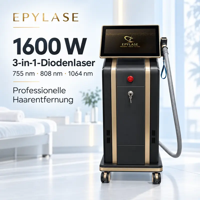 EPYLASE Diodenlaser-System zur professionellen Haarentfernung mit Touchscreen und Behandlungshandst&uuml;ck