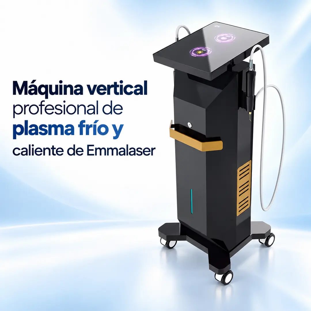 M&aacute;quina vertical profesional de plasma fr&iacute;o y caliente de Emmalaser