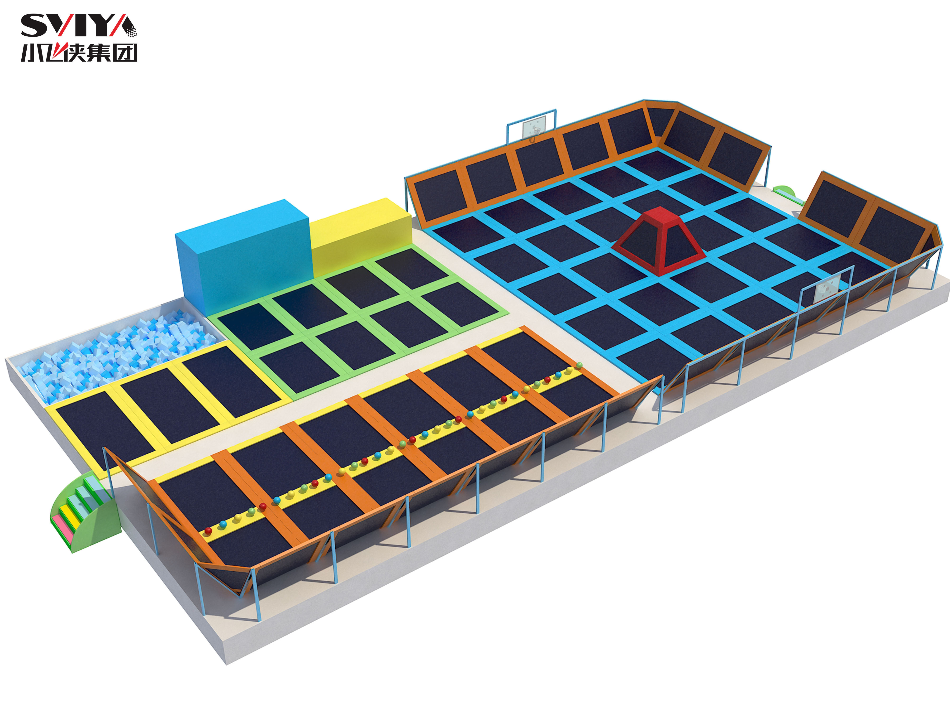500㎡ Trampoline Park For Sale