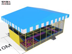 Outdoor Trampoline Park With Roof
