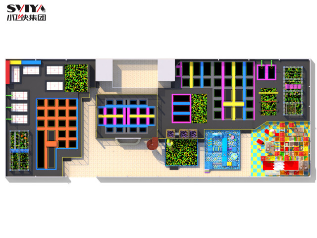 2500㎡ Trampoline Park For Sale