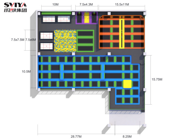 1000㎡ Trampoline Park For Sale