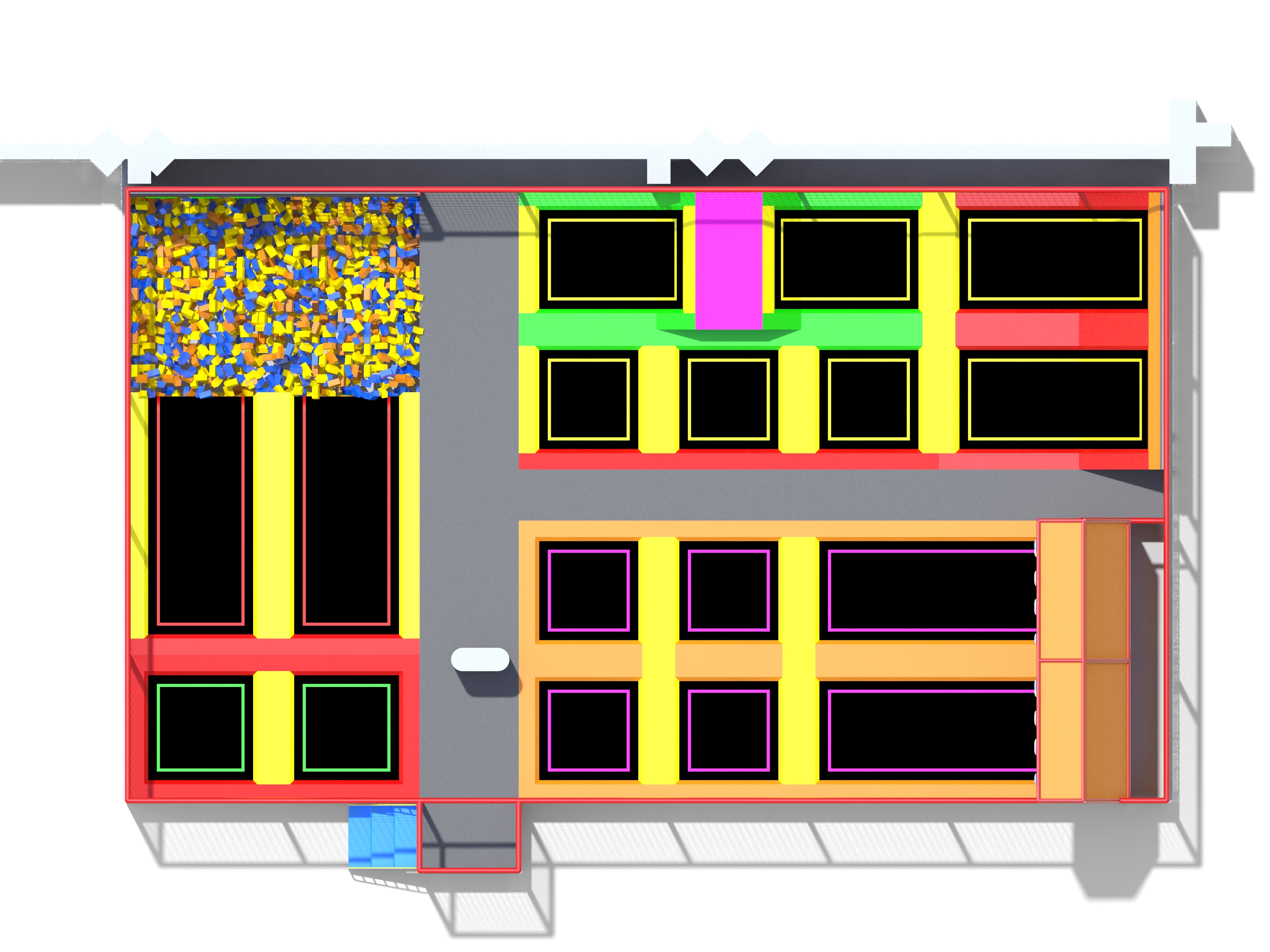 3000SQFT Trampoline Park For Sale