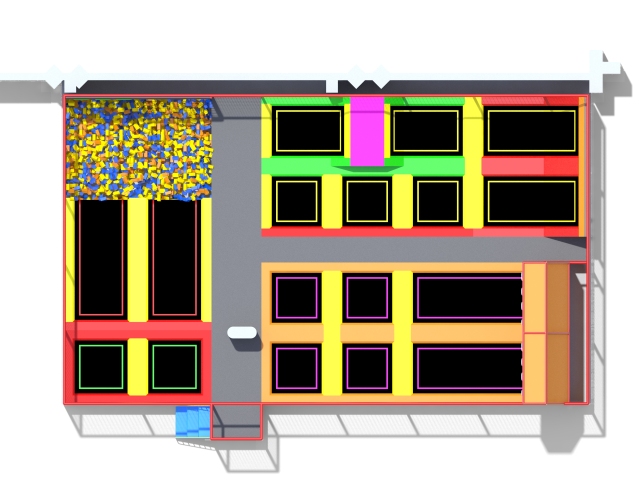 3000SQFT Trampoline Park For Sale