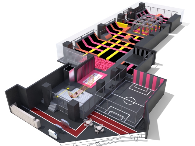 Custom Designed Trampoline Park