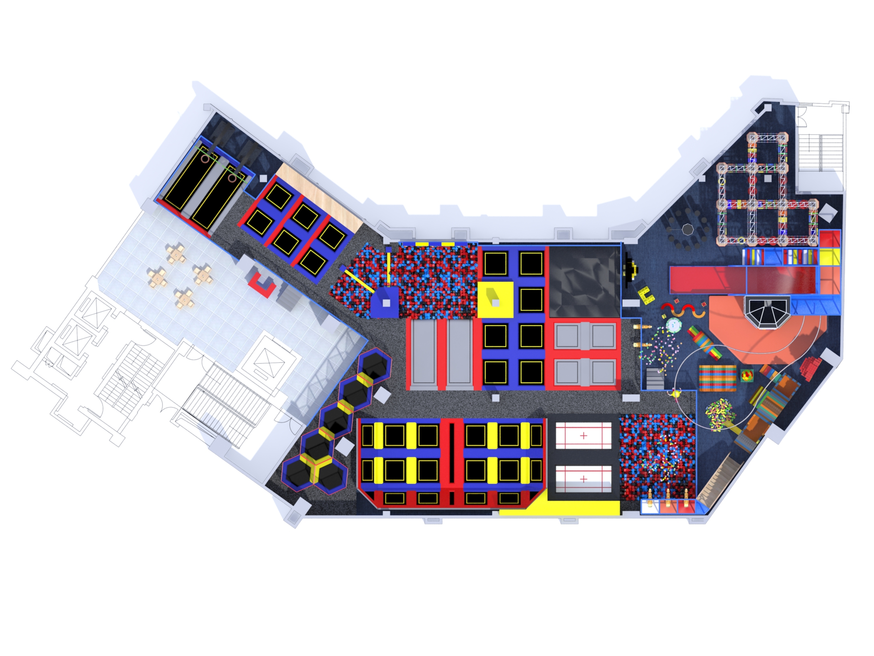 High Quality Indoor Trampoline Park with New Models Fast Shipping for Kids Sports and Play