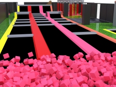 2000m2 Indoor Trampoline and Adventure Park Design