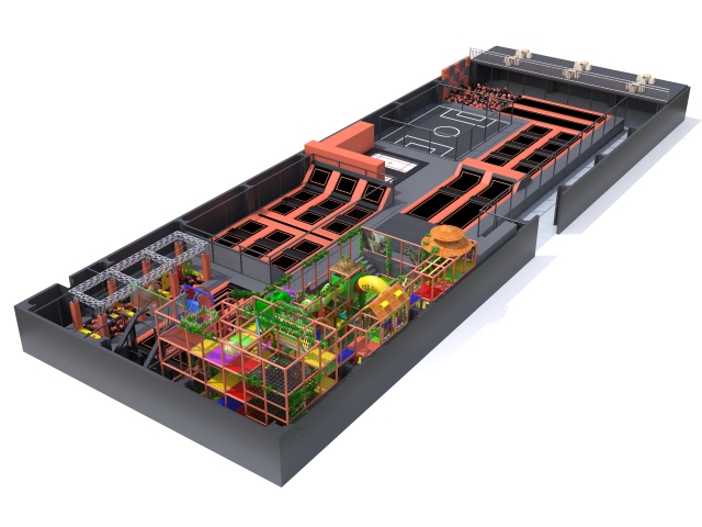 Franchise Indoor Amusement Park High Jump Trampoline park