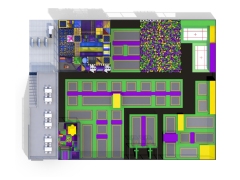 Trampoline Park With Happy Fun