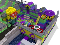 Trampoline Park With Happy Fun