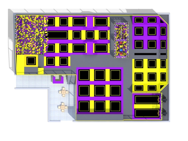 Themed Trampoline Park With Customer Design