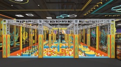 Indoor Trampoline Park With Playground