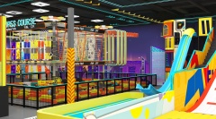 Indoor Trampoline Park With Playground