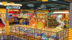 Indoor Trampoline Park With Playground