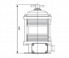 CXH3-2C marine signal lights single deck masthead light