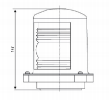 CXH1-3 marine signal lights single deck starboard light