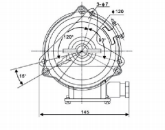 CXH6-2C marine signal lights single deck all round light