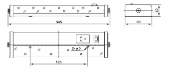 JTY08-1C FLUORESCENT BEDSIDE LIGHT