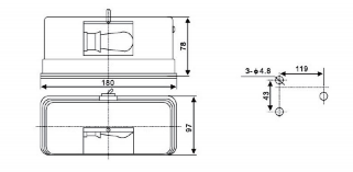 High Quality Marine Light Boat Bedside Light 15-25W CKS2