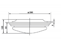 CPD1-1 Single-bulb ceiling light