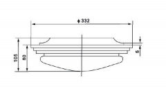 CPD1-2 Double-bulb ceiling light