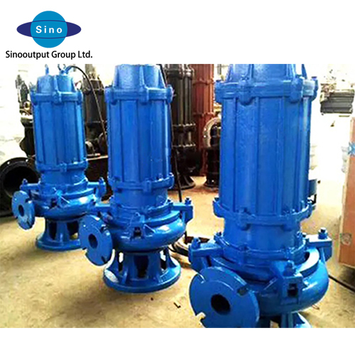 Wear-resistant submersible vertical slurry pump for sand, cinder, tailings