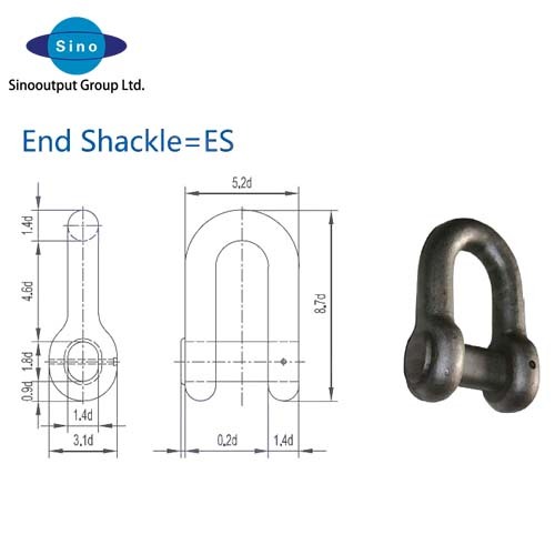 End shackle=ES