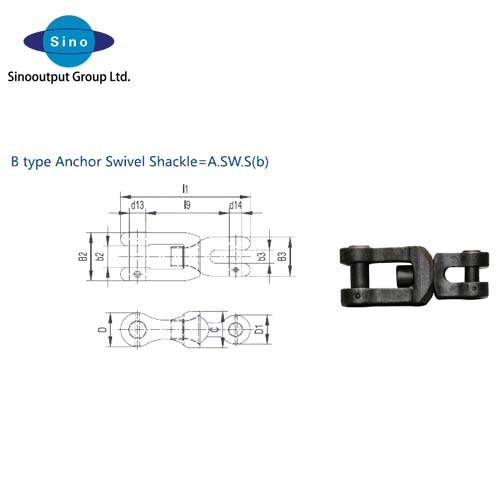 B type Anchor Swivel Shackle =A.SW.S(b)