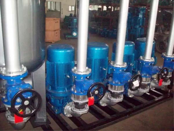 Single stage single suction vertical centrifugal pump hot water pipeline pump