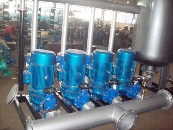 Single stage single suction vertical centrifugal pump hot water pipeline pump