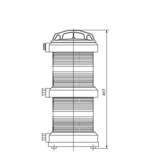 Double-Deck marine boat navigation signal lights for 50m ship more than 700h lifetime waterproof with CE CCS certificate