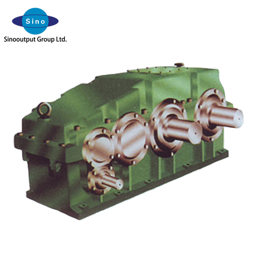 Two inputs two outputs blender open mill gearbox for the rubber and plastics industry