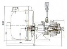 Plastic centrifugal self-priming pump high strength corrosion resistance anti-aging marine water pump