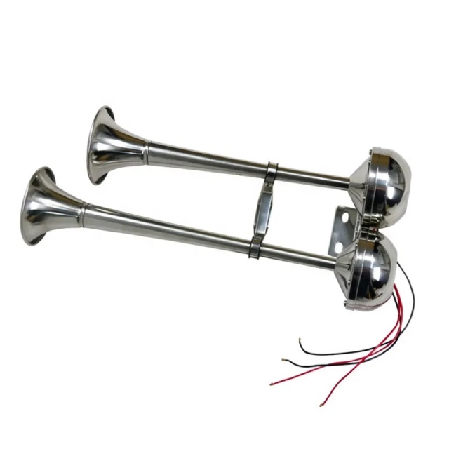 304 stainless steel single twin electric trumpet horn, low tone DC