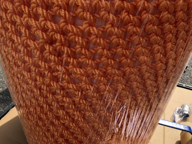 EPE/EVA FOAM FILLED NYLON ROPE WRAPPING MARINE FENDER DIAMETER 60 CM CUSTOMIZED