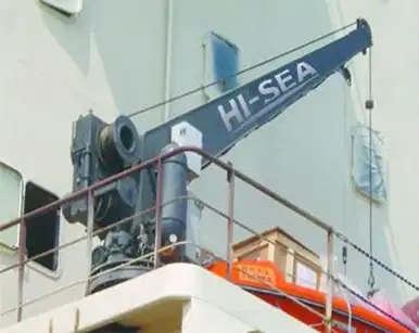 High quality boat davit ship deck marine crane for lifeboat and rescue boat Single Arm Rescue Boat Davit