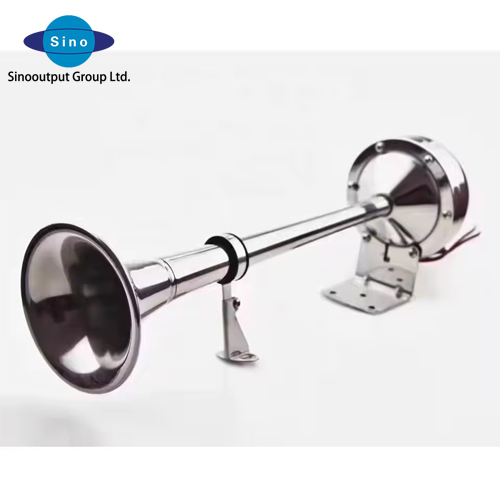 Marine electric horn single trumpet 12V 24V stainless steel 304 material for ship boat yacht